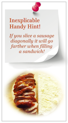 sausage sandwich advice!